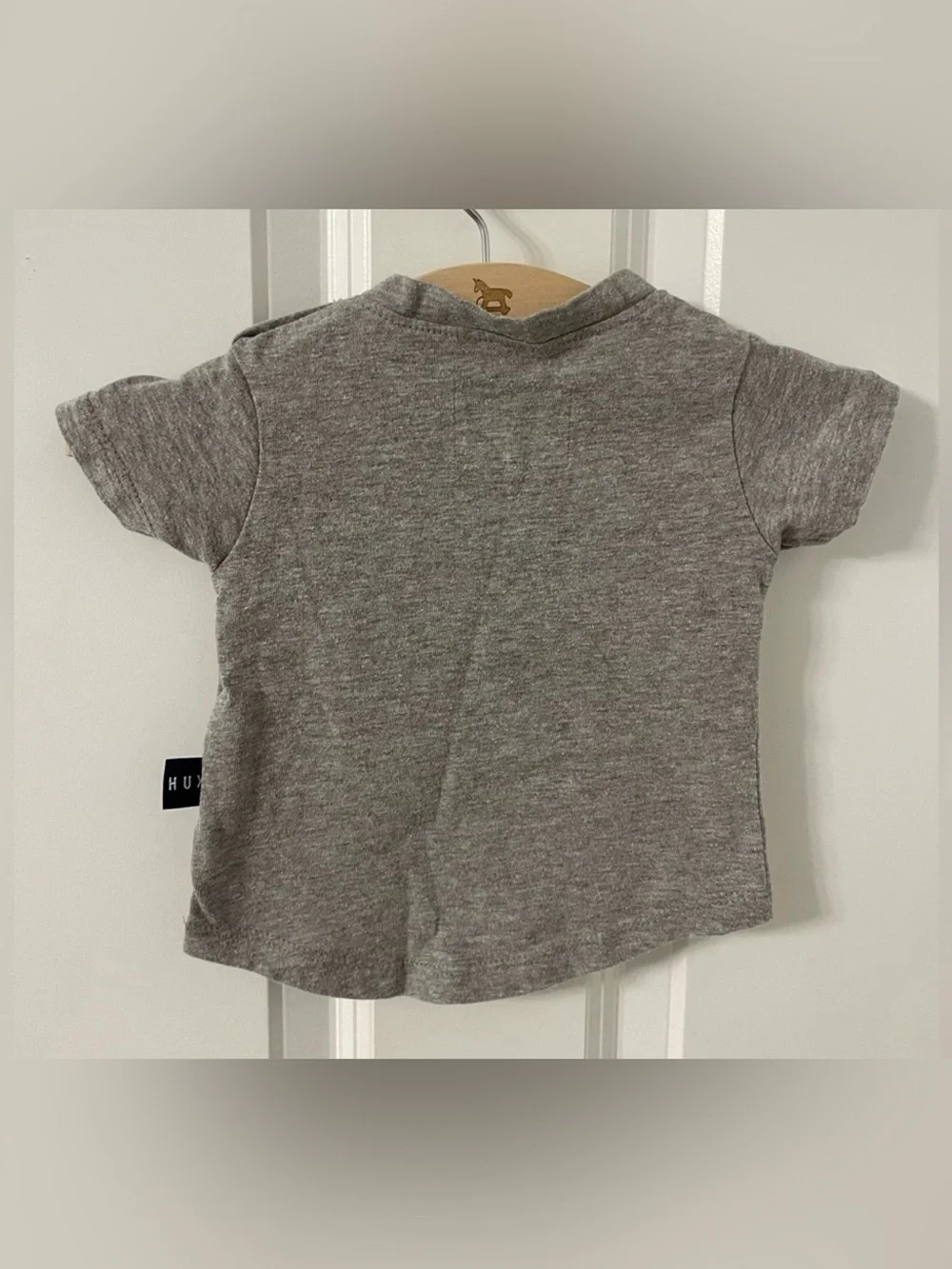 Huxbaby unisex short sleeve bunny and bear graphic tee